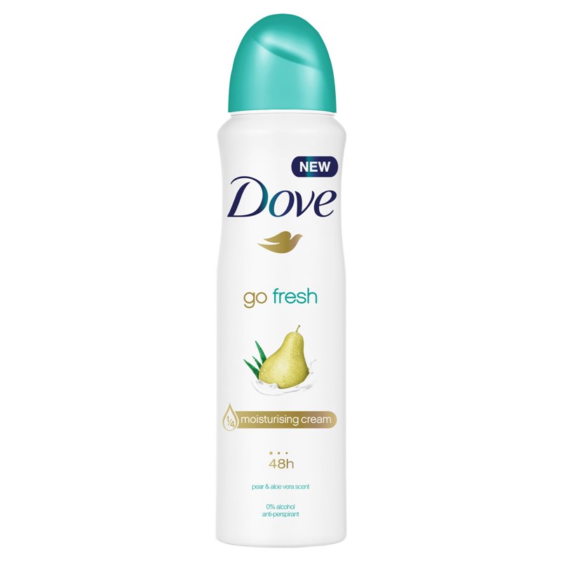 22065 - Dove Deodorant Spray, Pear Aloe- 150ml - BOX: 6 Units