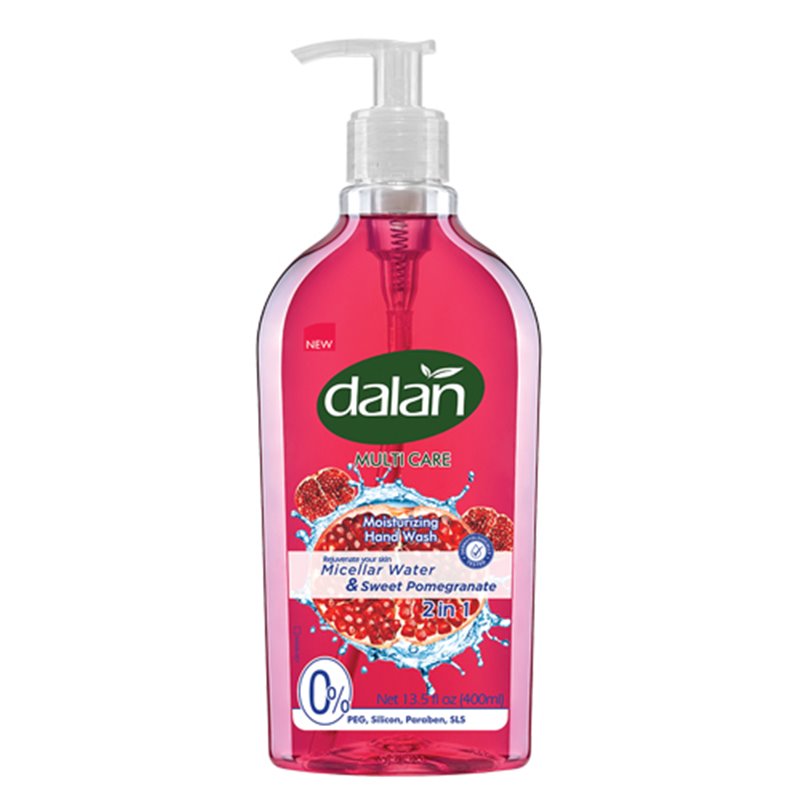22091 - Dalan Liquid Hand Soap, Micellar Water & Sweet Pomegranate 2in1 - 13.5 fl. oz. - BOX: 24 Units