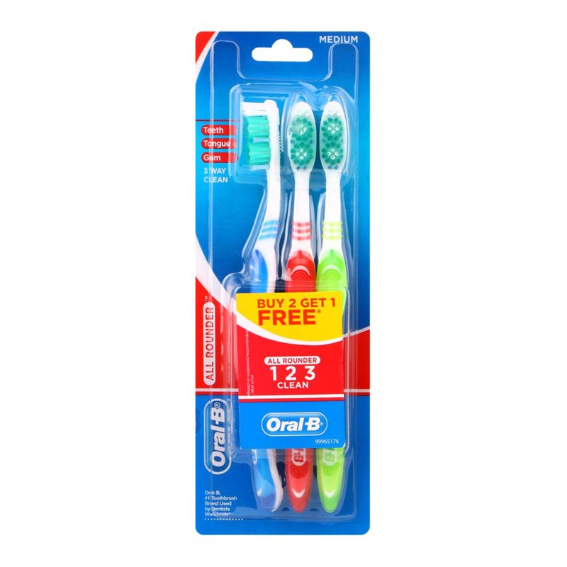 22095 - Oral-B Toothbrush UltraClean Classic 3pk, Medium - (Pack of 12) - BOX: 12