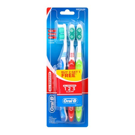 22095 - Oral-B Toothbrush UltraClean Classic 3pk, Medium - (Pack of 12) - BOX: 12