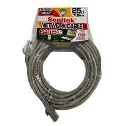 22114 - Sonitek Network Cable, 25 ft. - ( SN-C5E-25GY ) - BOX: 