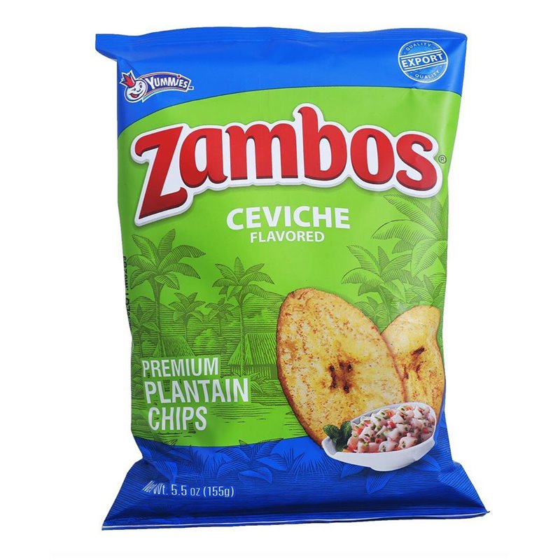 22122 - Zambos Ceviche Plantain Chips - 5.5 oz ( Case of 24 ) - BOX: 24 Units
