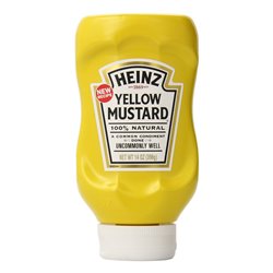 22136 - Heinz Mustard Yellow - 14 oz. (12 Pack) - BOX: 