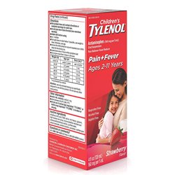 21741 - Tylenol Children's Pain & Fever, Strawberry - 4 fl. oz. - BOX: 36 Units