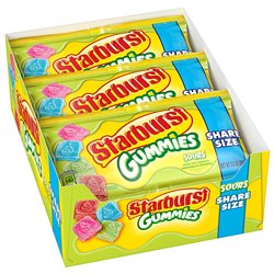 21751 - Starburst Gummies Sours, Share Size - 15ct/3.5 oz. - BOX: 6 Pkg
