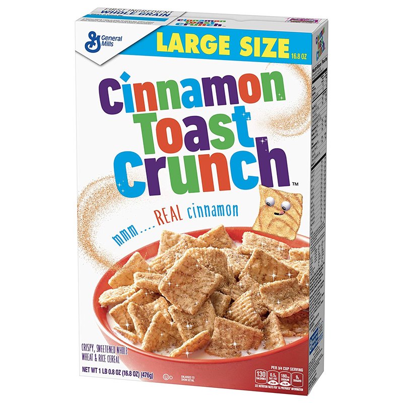 22280 - General Mills Cinnamon Toast Crunch - 16.8 oz. (Case of 10) - BOX: 10