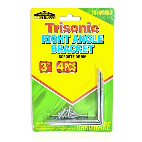 22301 - Trisonic Right Angle Bracket 3" (TS-HW355-3) - BOX: 