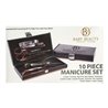 22323 - Manicure Set 10 Piece - Black - BOX: 24 / 48 Units