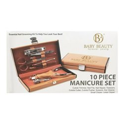 22324 - Manicure Set 10 Piece - Brown - BOX: 48