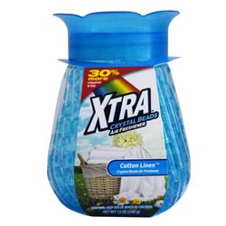 22356 - Xtra Crystal Beads Air Freshener, Cotton Linen - 12 oz. - BOX: 12 Units
