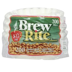 22524 - Brew Rite Coffee Filter, 8-12 Cups - 200ct - BOX: 24 pkg