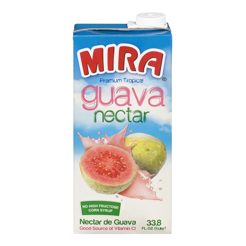22387 - Mira Tetrapack Pink Guava Nectar - 33.8 fl. oz. ( Case of 12 ) - BOX: 