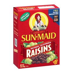 22390 - Sun Maid Raisins, 9 oz. - ( box of 24 ) - BOX: 24 Pkg