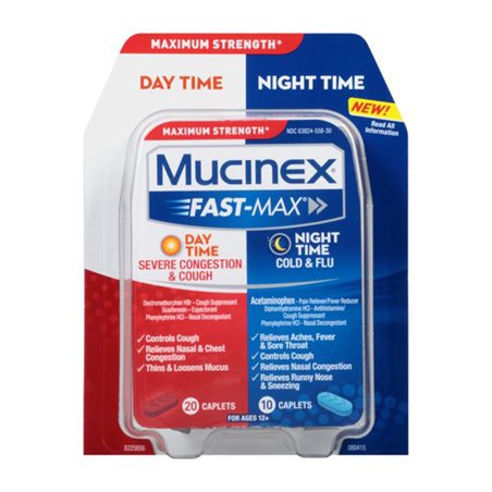 22191 - Mucinex Day Time - 20 Caplets & Night Time 10Cap - BOX: 