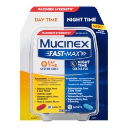 22192 - Mucinex Day Time - 20 Caplets & Night Time 10Cap
All In One - BOX: 