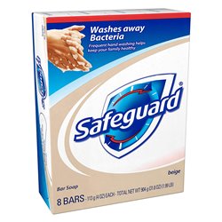 22684 - Safeguard Antibacterial Bar Soap, Beige 4 oz. - 8 Pkg - BOX: 6 pkg