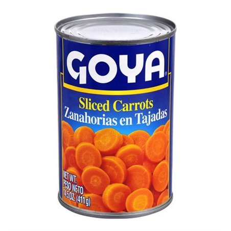 22710 - Goya  Carrots Sliced  - 14.5 oz. (Pack of 24) - BOX: 24 Units