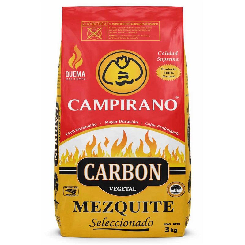 22724 - Campirano Charcoal-Carbon Yellow-Vejetal 6.6lbs - BOX: Unit