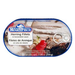 22567 - Rugen Fisch Rabano Sauce Herring Fillets - 7.05 oz. - BOX: 32 Units