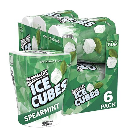 22618 - Ice Breakers Spearmint Bottle Pack 240pcs - 12/6ct. - BOX: 12 Pkg