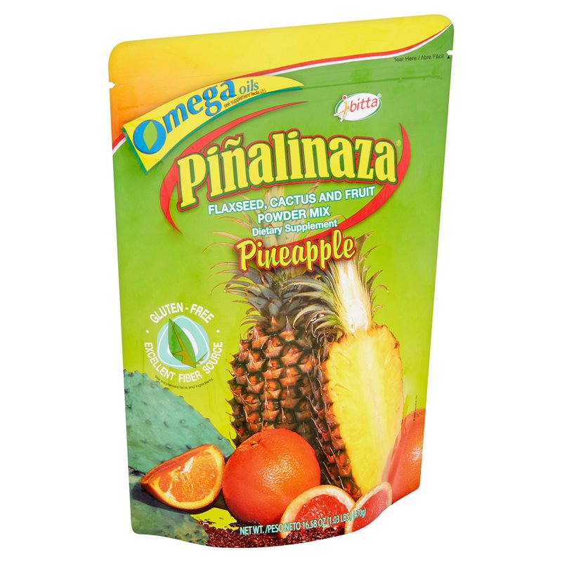 22858 - Ibitta Piñalinaza Powder Mix (Flaxseed, Cactus, Fruit) - 16.58 oz - BOX: 8 UNIT