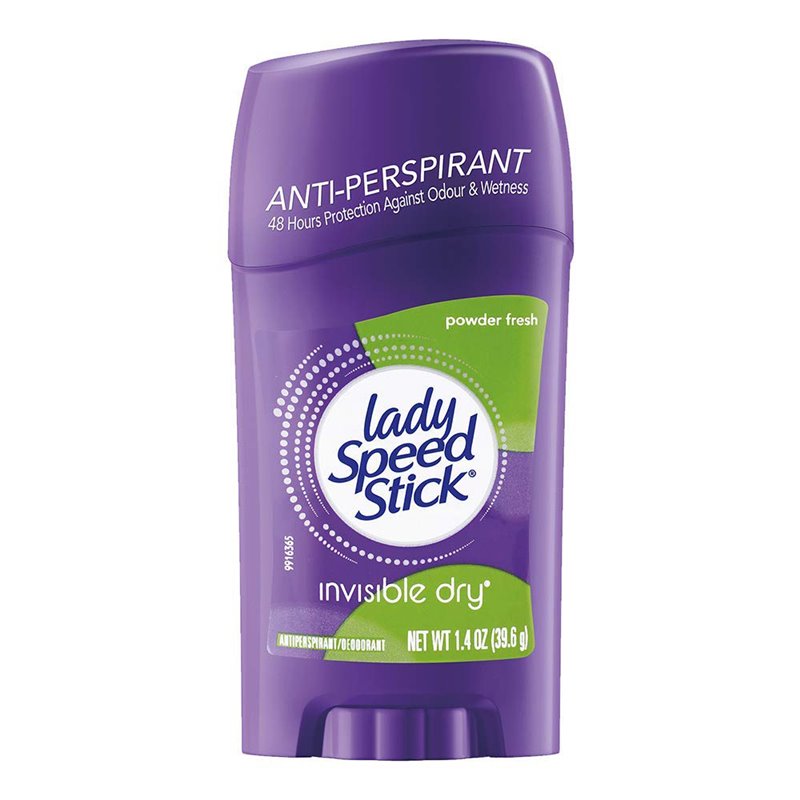 22861 - Lady Speed Stick Invisible Dry, Powder Fresh - 1.4 oz. - BOX: 12 Units