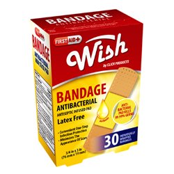 22910 - Wish Bandage Antibacterial - 30ct - BOX: 48 Units