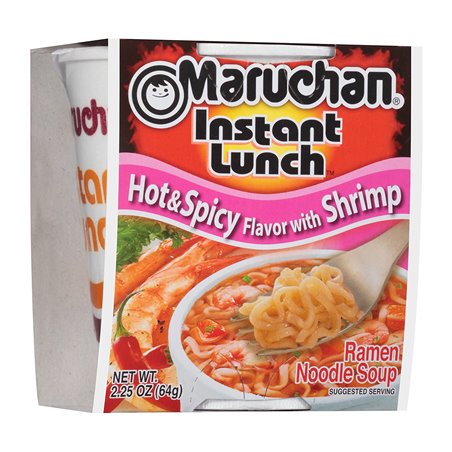 22773 - Maruchan Bowl Soup, Hot & Spicy Shrimp - 2.25 oz. ( 12 Pack ) - BOX: 12 Units