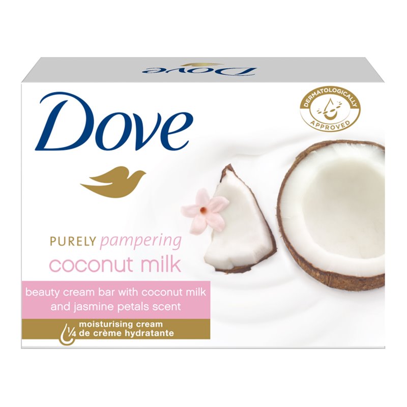 23069 - Dove Soap Bar, Coconut Milk - 100g - BOX: 48 Units