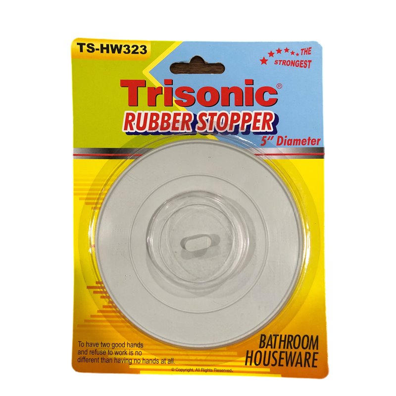 23097 - Trisonic Rubber Stopper ( TS-HW323 ) - 5" - BOX: 24 Units