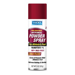 22889 - Lucky Athlete's Foot powder Spray Antifungal - 3 oz. - BOX: 12 Units