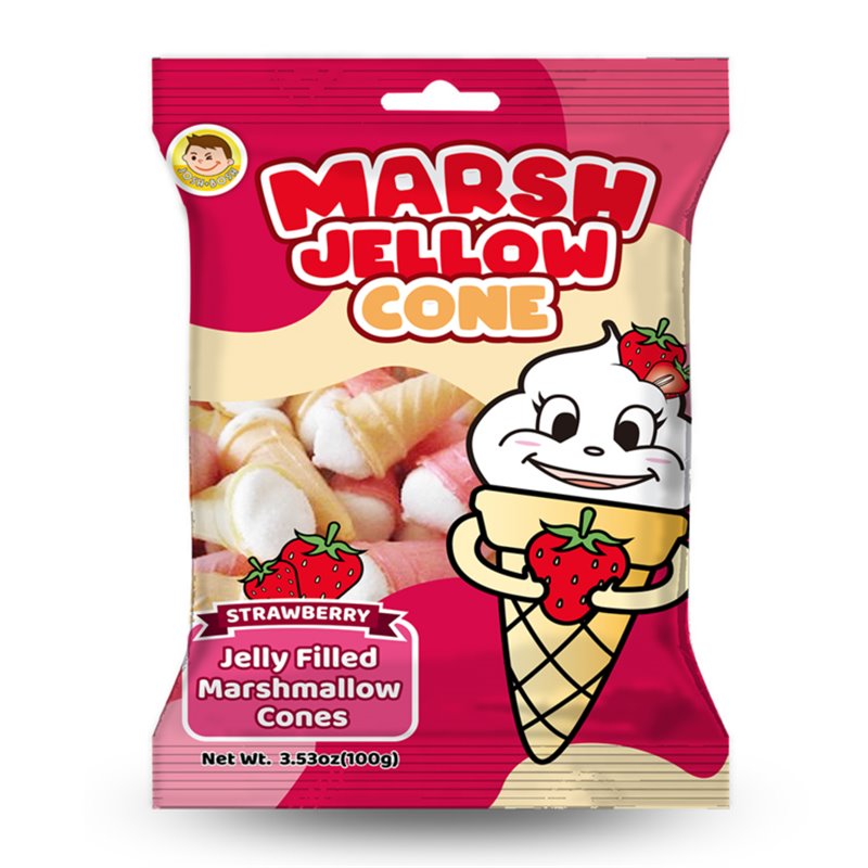 23202 - Josh - Bosh Marsh Jellow Cone  Strawberry 3.53 oz - BOX: 