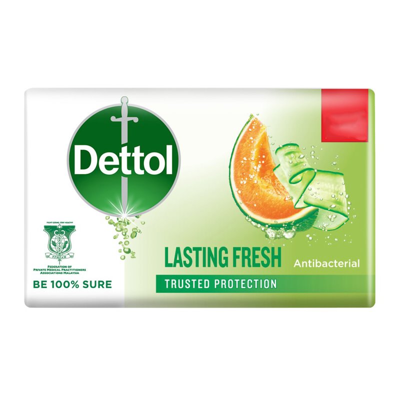 23034 - Dettol Soap Bar, Lasting Fresh - 105g ( 3 Pack ) - BOX: 48 Pkg