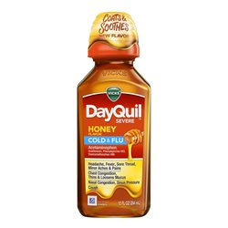 23046 - DayQuil Liquid Honey Cold & Flu  - 12 fl. oz. - BOX: 