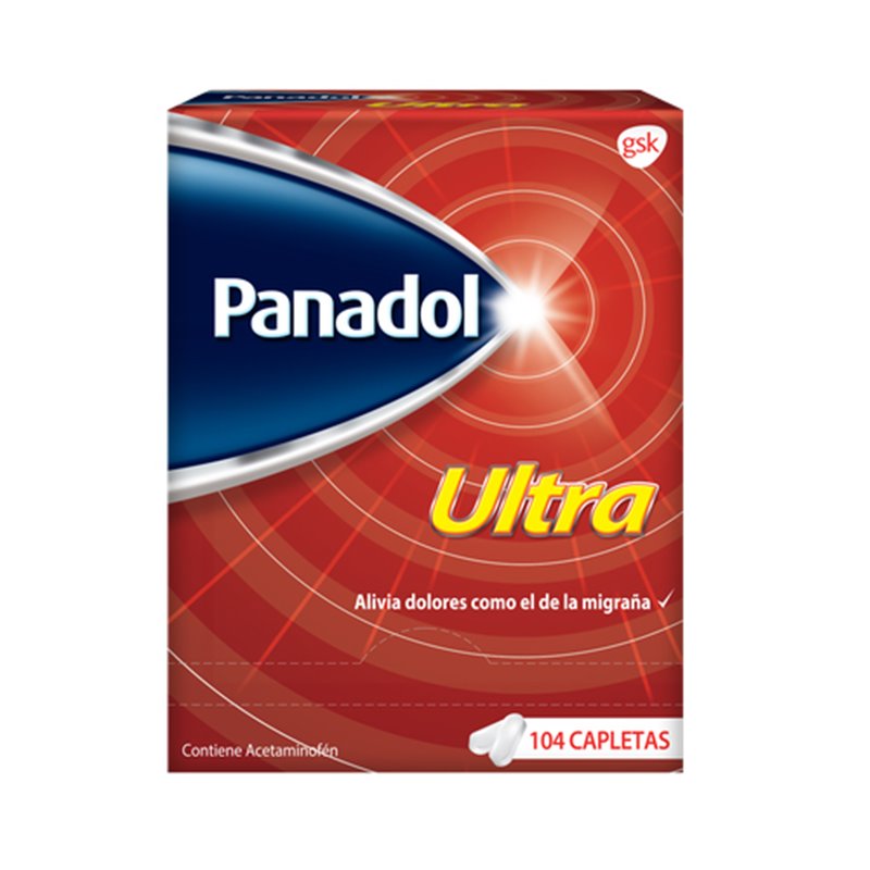 23063 - Panadol Ultra - 104 Caplets ( 52 Pouches / 2 Caplets ) - BOX: 
