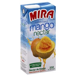 23348 - Mira Tetrapack Mango Nectar - 33.8 fl. oz. ( Case of 12 ) - BOX: 