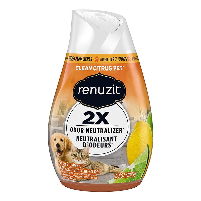 23352 - Renuzit Gel Air Freshener, Clean Citrus Pet - 7 oz. - BOX: 12 Units