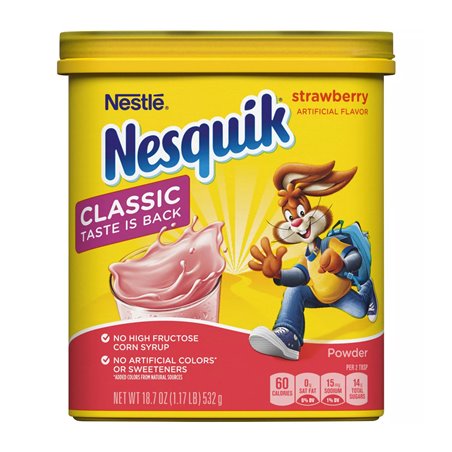 23215 - Nesquik Powder Strawberry - 18.7 oz. (Pack of 6) - BOX: 6