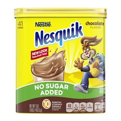 23226 - Nesquik Powder Chocolate (No Sugar Added) - 16 oz. (Pack of 6) - BOX: 6