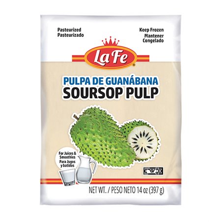23283 - La Fe Pulp Guanabana - 14 oz. - BOX: 12 Units