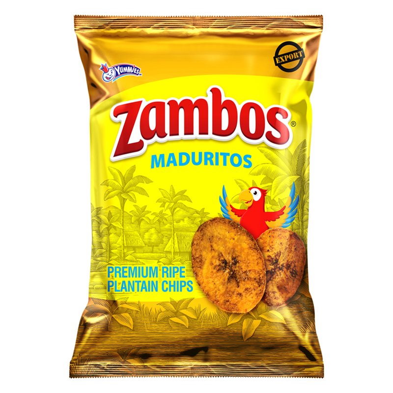 23530 - Zambos Maduritos Plantain Chips - 4.9 oz - BOX: 24 Units