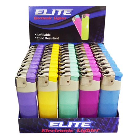 23562 - Elite Electronic Lighters - 50 Count - BOX: 20 Pkg
