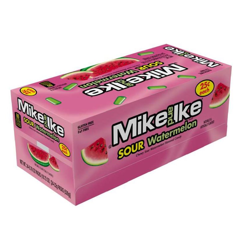 23563 - Mike & Ike Sour Watermelon - 24ct - BOX: 16 Pkg