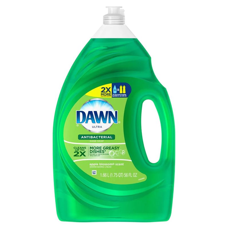 23919 - Dawn Dishwashing Liquid , Antibacterial Apple Blossom  -56 fl. oz. (Case of 8) - BOX: 8 Units