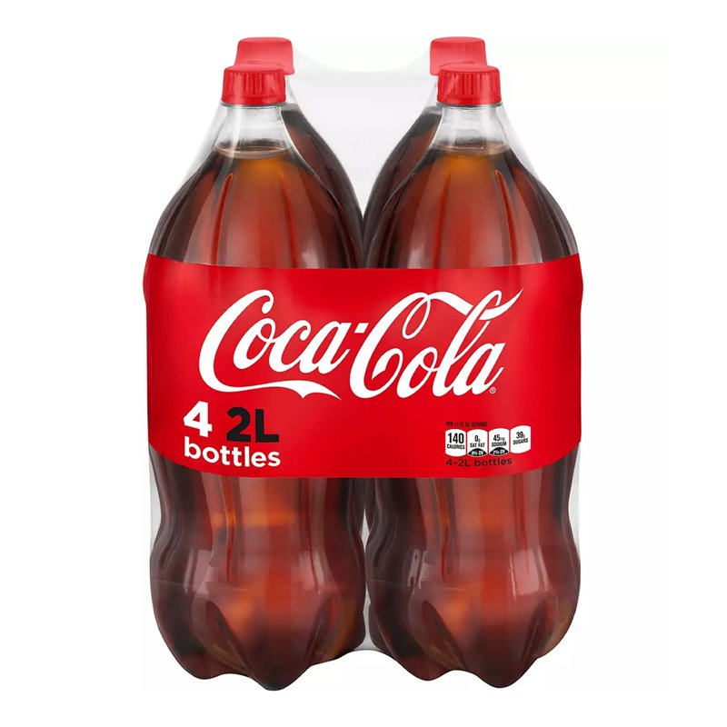 23570 - Coke (Coca-Cola) - 2 Lt. ( 4 Bottles ) - BOX: 