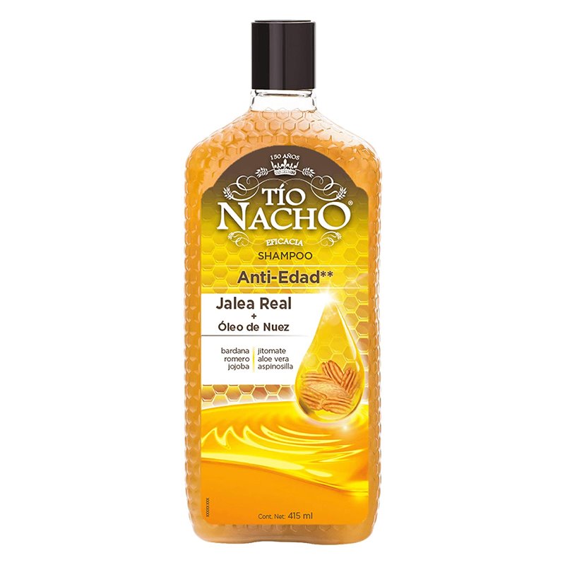 23463 - Tio Nacho Shampoo Anti - Edad Jalea Real + Oleo D Nuez - 14.63 fl. oz. - BOX: 12 Units