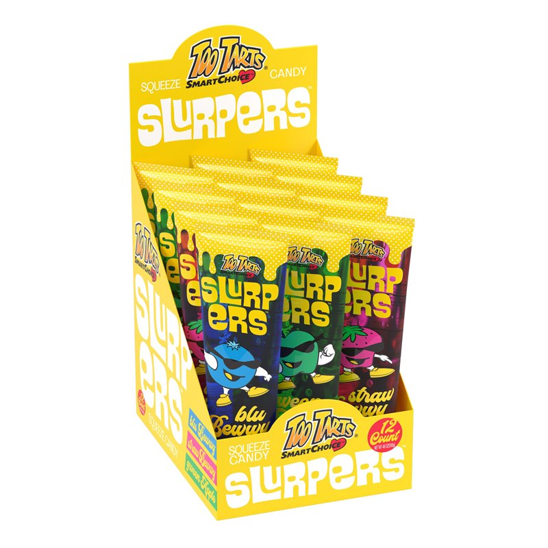 23704 - Too Tarts Slurpers Yellow - 12ct - BOX: 12 Pkg/ 8 Pkg
