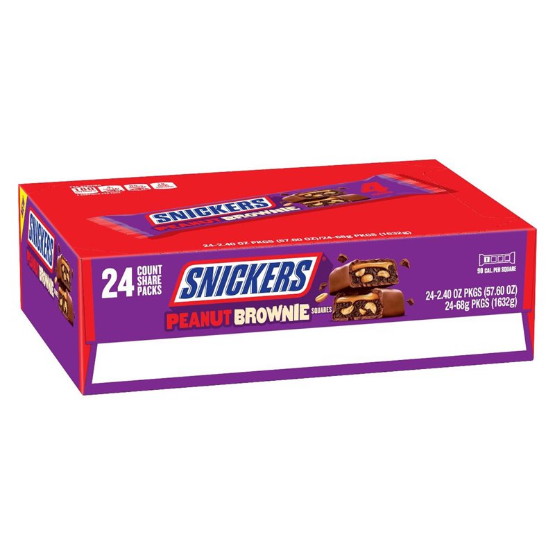 23707 - Snickers Peanut Brownie - 24ct - BOX: 12 Pkg
