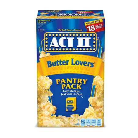 23750 - Act II Butter Lovers ( Palomitas ) - 18 Bags - BOX: 4 Pkg