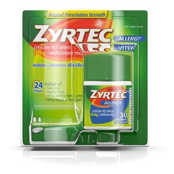 23778 - Zyrtec Allergy 10 mg 30 Tables - BOX: 